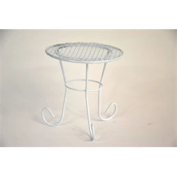 Kreatív mini kerti asztal, fém, három lábú 9x8x7,3cm