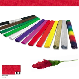 Krepp papír 50x250 cm, 32gr piros