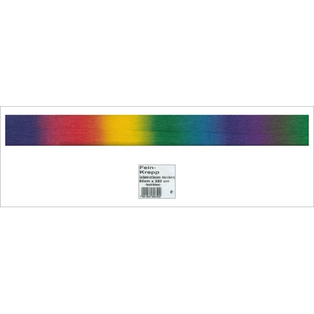 Krepp papír 50x250 cm, 32gr szivárvány