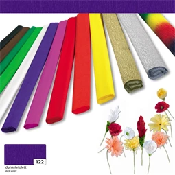Krepp papír 50x250 cm, 32gr ultramarin