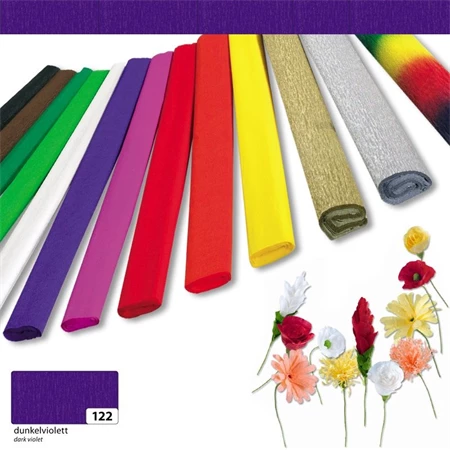 Krepp papír 50x250 cm, 32gr ultramarin