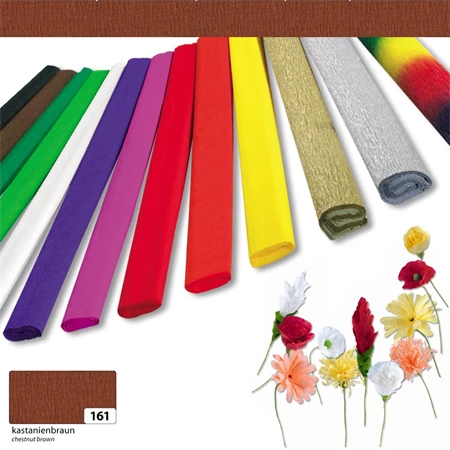 Krepp papír 50x250 cm, 32gr világosbarna
