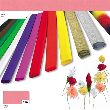 Krepp papír 50x250cm, 32gr rózsaszín