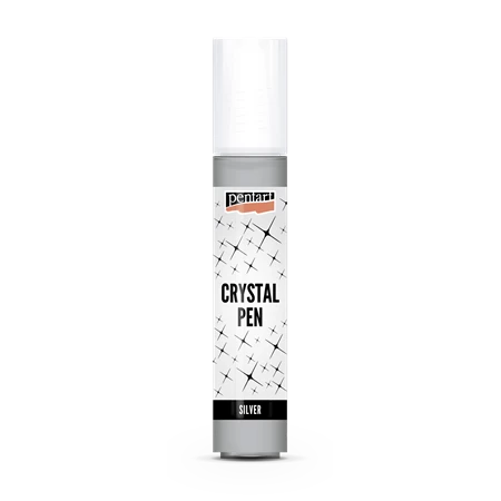 Kristálypaszta toll 30ml ezüst PENTART