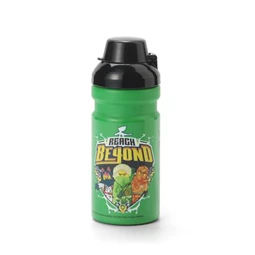 Kulacs LEGO 390 ml LEGO Ninjago, zöld-fekete-mintás