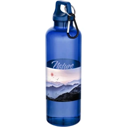 Kulacs RPET, karabíneres, 750ml kék,
