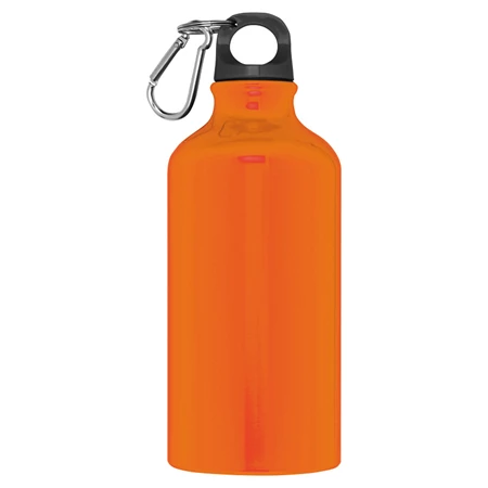 Kulacs alumínium 500ml-es, karabínerrel, narancssárga