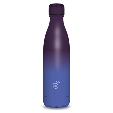 Kulacs fém 500ml ARS UNA duplafalú fém ivópalack Blue - Purple