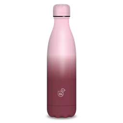 Kulacs fém 500ml ARS UNA duplafalú fém ivópalack Burgundy - Pink