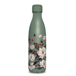 Kulacs fém 500ml ARS UNA duplafalú fém ivópalack Flowery pink