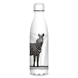 Kulacs fém 500ml ARS UNA duplafalú fém ivópalack Máté Bence - Zebra