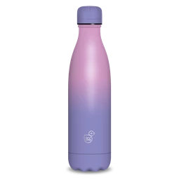 Kulacs fém 500ml ARS UNA duplafalú fém ivópalack Purple - Pink