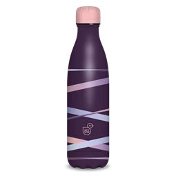 Kulacs fém 500ml ARS UNA duplafalú fém ivópalack Ribbon Purple