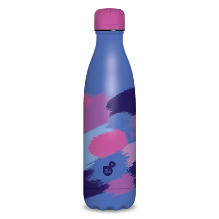 Kulacs fém 500ml ARS UNA duplafalú fém ivópalack Spotted Blue