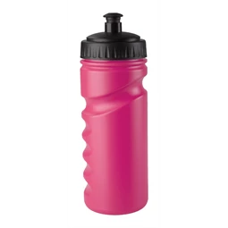 Kulacs műanyag 500ml pink test, fekete kupak