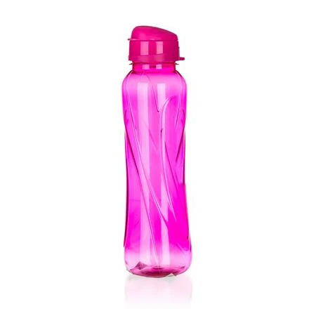 Kulacs műanyag 610 ml rózsaszín, "Slim"