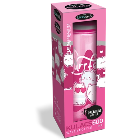 Kulacs műanyag LIZZYSULI 600ml Kittok Stars Purrfect