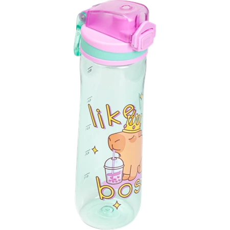 Kulacs műanyag LizzySuli 600ml Lolipop CapyBara