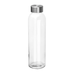 Kulacs üveg 500ml fém kupakkal BPA mentes áttetsző