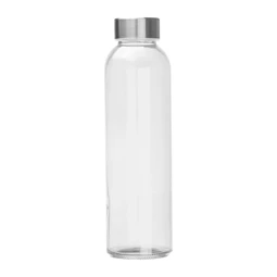 Kulacs üveg 500ml fém kupakkal BPA mentes áttetsző