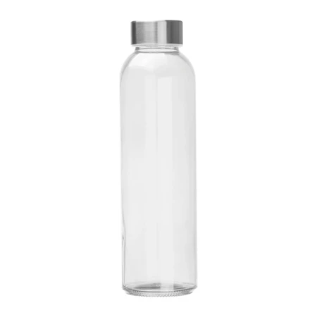 Kulacs üveg 500ml fém kupakkal BPA mentes áttetsző
