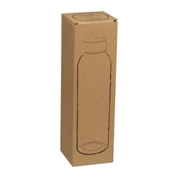 Kulacs üveg 500ml fém kupakkal BPA mentes áttetsző