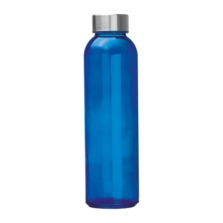 Kulacs üveg 500ml fém kupakkal BPA mentes kék