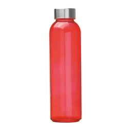 Kulacs üveg 500ml fém kupakkal BPA mentes piros