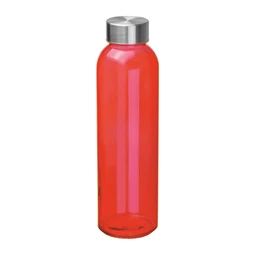 Kulacs üveg 500ml fém kupakkal BPA mentes piros
