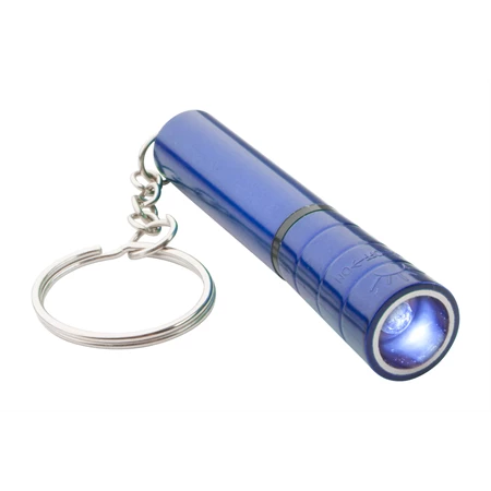 Kulcstartó LED lámpával 7,5 x 1,1cm kék