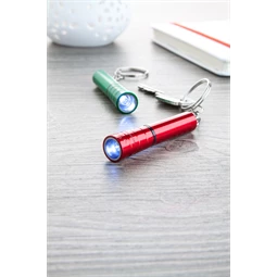 Kulcstartó LED lámpával 7,5 x 1,1cm piros