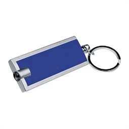 Kulcstartó LED lámpával, fehér fénnyel, kék test