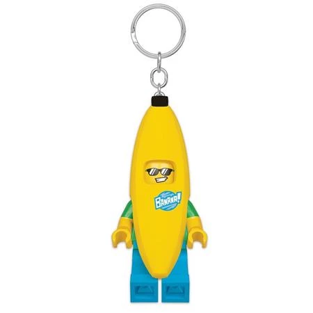 Kulcstartó LEGO LED világítással, Banana Guy