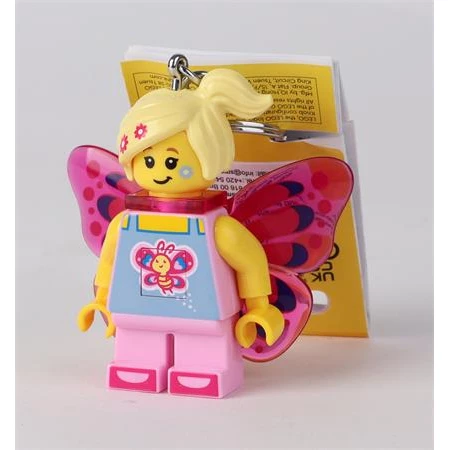 Kulcstartó LEGO LED világítással Butterfly Girl