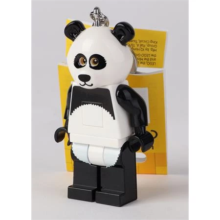Kulcstartó LEGO LED világítással Panda Guy