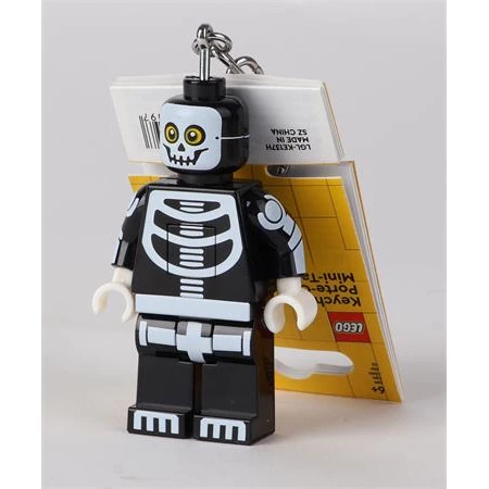 Kulcstartó LEGO LED világítással Skeleton Guy