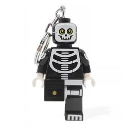 Kulcstartó LEGO LED világítással Skeleton Guy