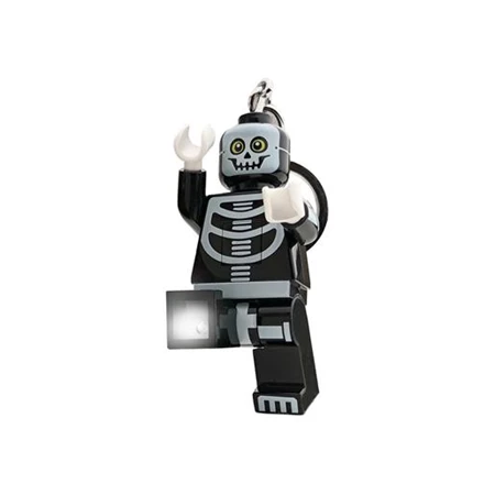 Kulcstartó LEGO LED világítással Skeleton Guy