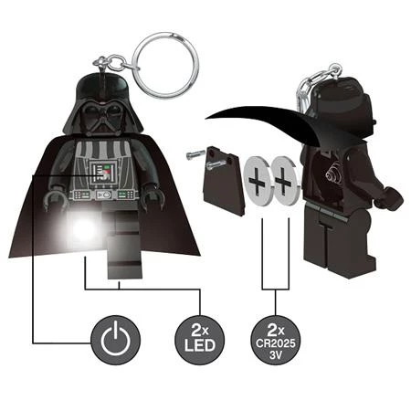 Kulcstartó LEGO LED világítással Star Wars Darth Vader
