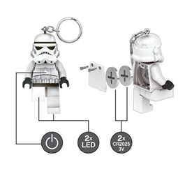 Kulcstartó LEGO LED világítással Star Wars Stormtrooper