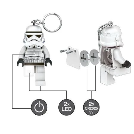 Kulcstartó LEGO LED világítással Star Wars Stormtrooper