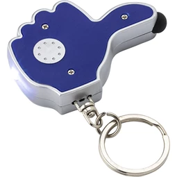 Kulcstartó OKÉ, touch érintővel, LED lámpával, kék test