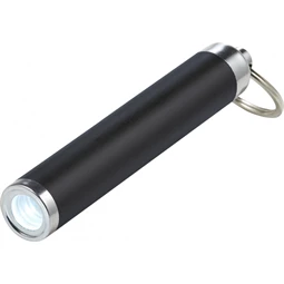 Kulcstartó fém, LED-lámpa 8,7cm fekete