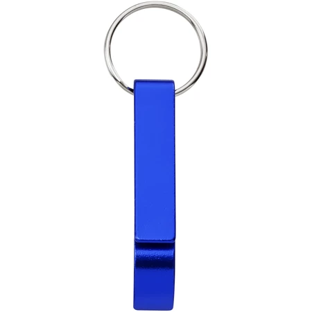 Kulcstartó fém sörnyitós, 1 x 5,5 x 1,5 cm kék
