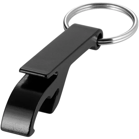 Kulcstartó fém sörnyitós, 1 x 5,5 x 1,5 cm fekete