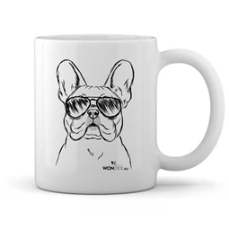 Kutya jó bögre Francia bulldog, kerámia 360ml 8x9,5cm