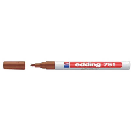 Lakkfilc EDDING 751 vonalvastagság: 1-2 mm barna