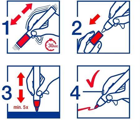 Lakkfilc EDDING 751 vonalvastagság: 1-2 mm pasztell kék