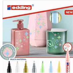 Lakkfilc EDDING 751 vonalvastagság: 1-2 mm pasztell zöld
