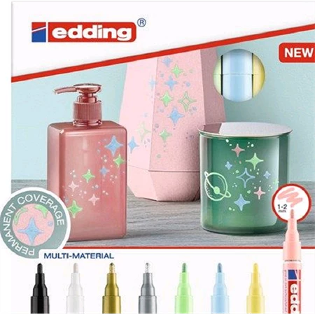 Lakkfilc EDDING 751 vonalvastagság: 1-2 mm pasztell zöld